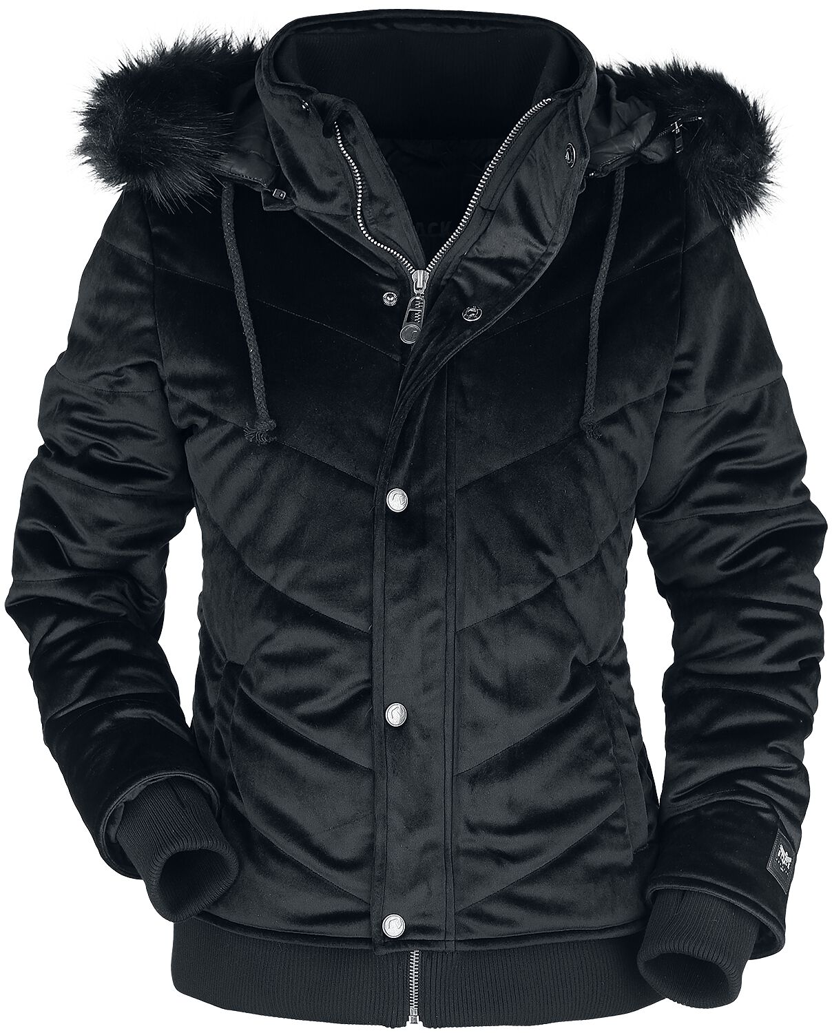 Manteau d'hiver pour femme avec grosse capuche lignée de fourrure