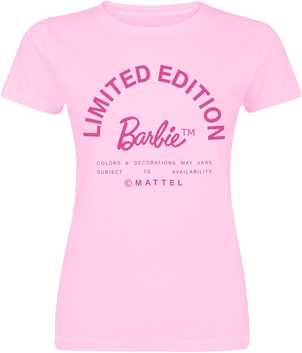 T-shirt manches courtes coton Barbie rose femme
