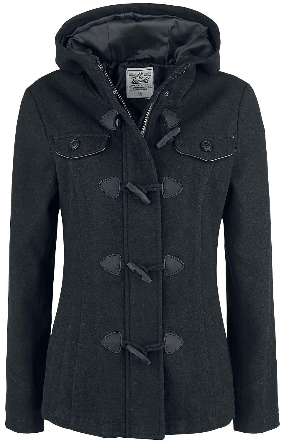 manteau duffle coat noir femme