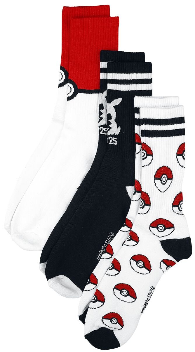 Pokémon Chaussette Enfant - Lot de 5 Paires de Chaussettes